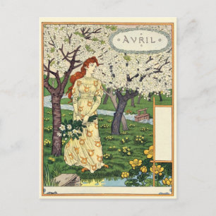 Jugendstil-Postkarte Postkarte
