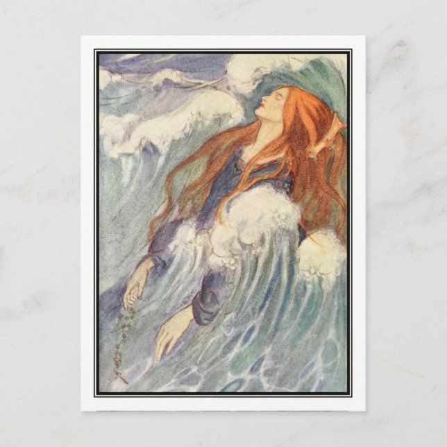 Jugendstil-Prinzessin von Florenz Harrison Postkarte (Vorderseite)