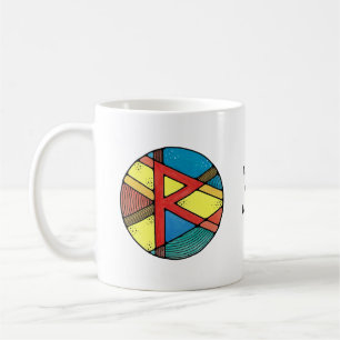 Jugendstil-Raidho-Runen-Tasse – BALANCE! Kaffeetasse