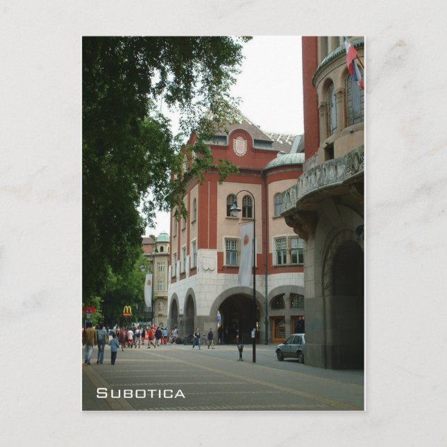 Jugendstil-Rathaus - Subotica Postkarte (Vorderseite)