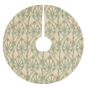 Jugendstil, Retro-Tapete-Design. Polyester Weihnachtsbaumdecke