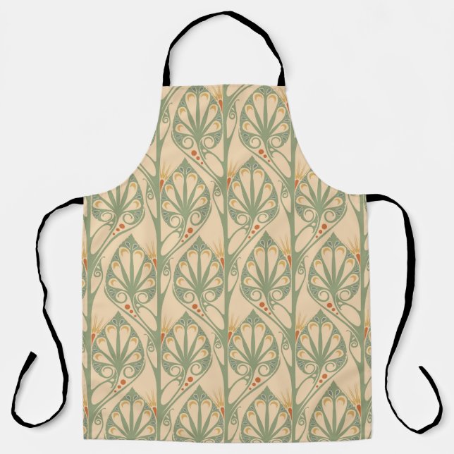 Jugendstil, Retro-Tapete-Design. Schürze (Vorderseite)