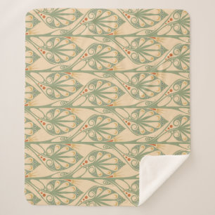 Jugendstil, Retro-Tapete-Design. Sherpadecke