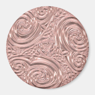 Jugendstil rosa elegante abstrakte viktorianisch magnet