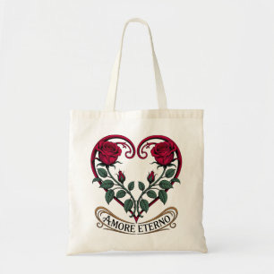 Jugendstil-Rose Herzstück Tragetasche