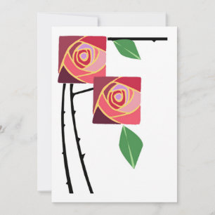 Jugendstil-Rose und Dornen