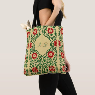 Jugendstil-Rosen- und Weinreben-Tasche Tasche