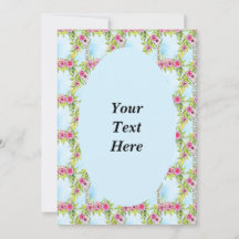 Jugendstil-Rosen-Webmuster-Einladung