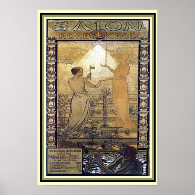 Jugendstil "Salon de la Rose Croix" Print 13 x 19 Poster (Vorne)