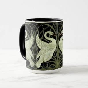 Jugendstil-Schwan-Friesmuster von Walter Crane Tasse