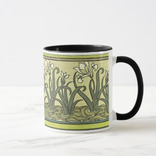 Jugendstil-Schwertlilien - Tasse