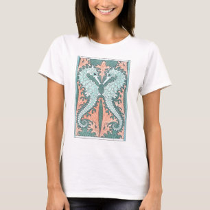 Jugendstil-Seepferde T-Shirt