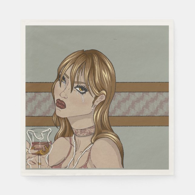 Jugendstil Serviette (Vorderseite)