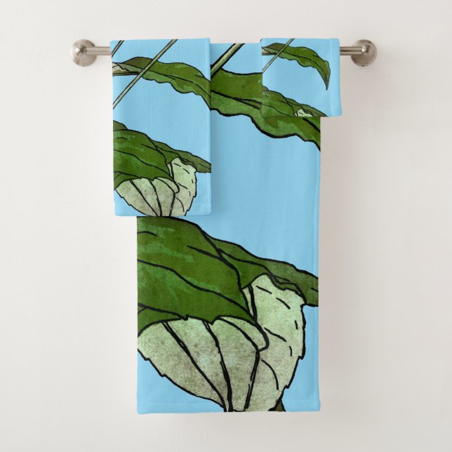 Jugendstil-Sonnenblumen Badhandtuch Set (Insitu)