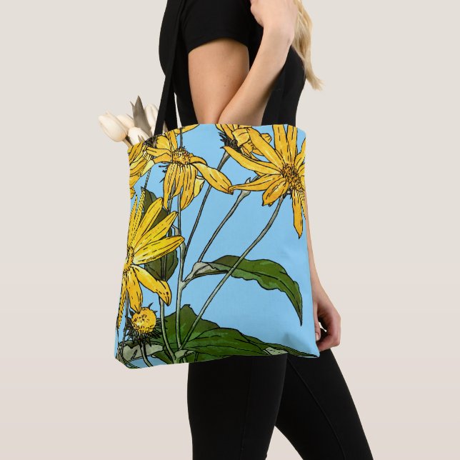 Jugendstil-Sonnenblumen Tasche (Von Nahem)