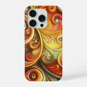 Jugendstil: Strahlendes Barock dreht sich iPhone 15 Pro Hülle