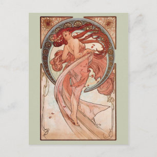 Jugendstil - Tanz Postkarte