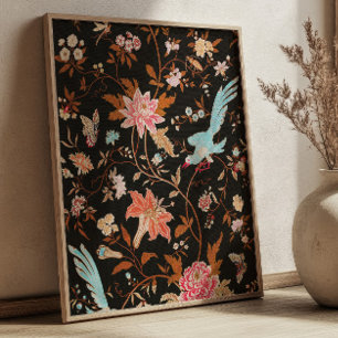 Jugendstil-Textilkunst Vintage-Stoffmuster Poster