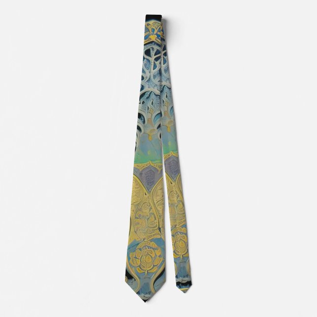 Jugendstil und persische Kunst - inspirierte digit Krawatte (Vorderseite)