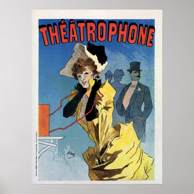 Jugendstil und Theater Théâtrophone Poster (Vorne)