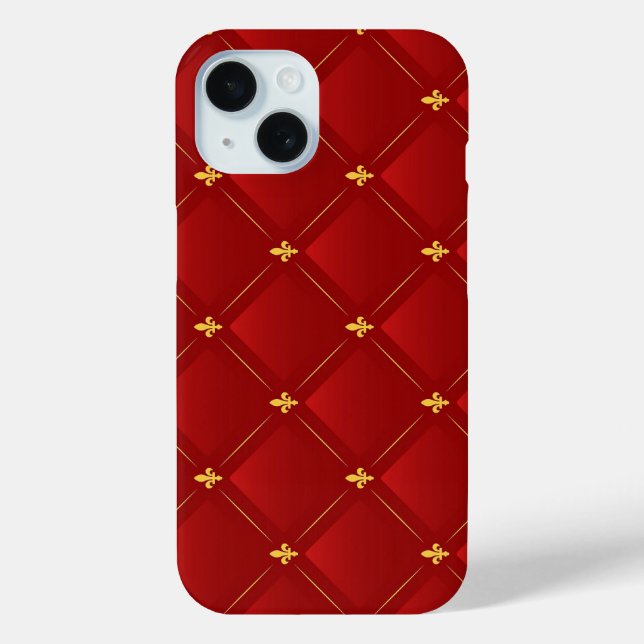 Jugendstil-Urlaub in Rot und Gold Case-Mate iPhone Hülle (Rückseite)