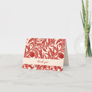 Jugendstil-Vintage-Blumenmuster  Dankeskarte