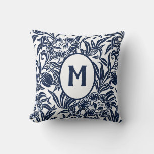 Jugendstil-Vintage-Botanik-Blumenmuster Kissen
