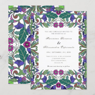 Jugendstil Vintage Hochzeit Einladung