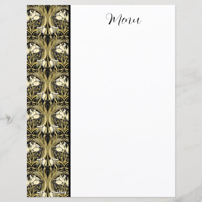 Jugendstil-Vintage Tulips - Individuell gestaltbar (Vorderseite)