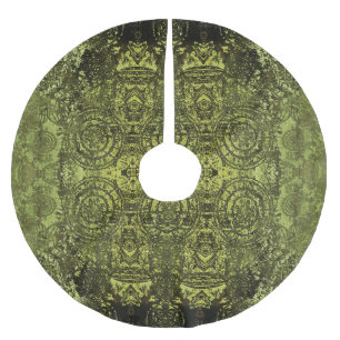 Jugendstil: Vintages Dekor. Polyester Weihnachtsbaumdecke