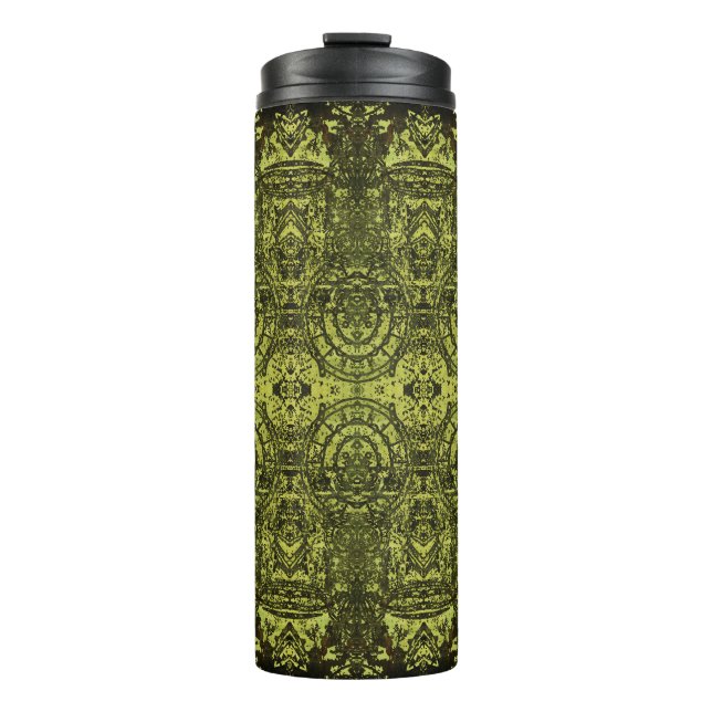 Jugendstil: Vintages Dekor. Thermosbecher (Vorderseite)