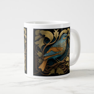 Jugendstil-Vogel-Riesenbecher  Jumbo-Tasse
