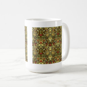 Jugendstil-Wallpaper Classic Tasse, 15 oz Kaffeetasse