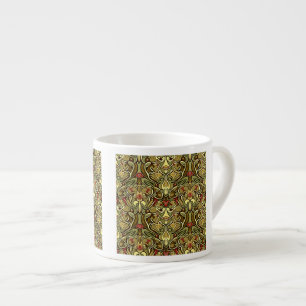 Jugendstil-Wallpaper Espresso Tasse