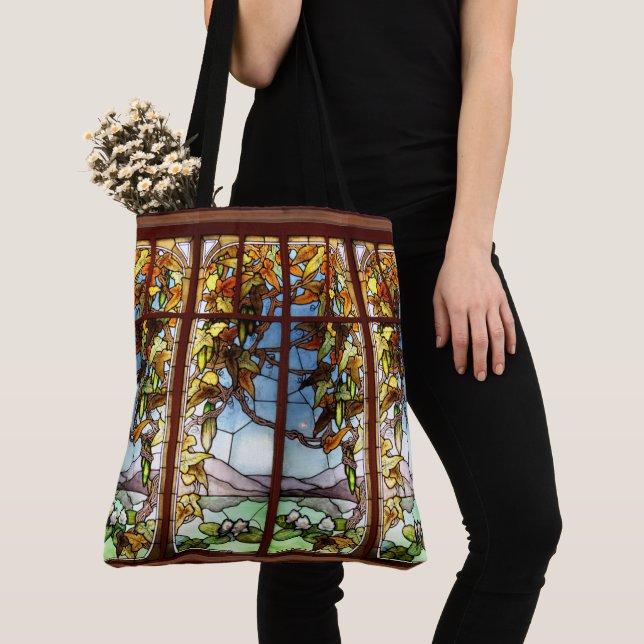 Jugendstil-Wasserlilie aus verkettetem Glas Gourme Tasche (Von Nahem)