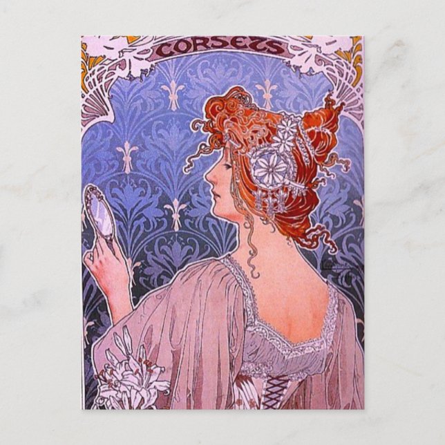 Jugendstil-Werbung Postkarte (Vorderseite)