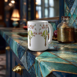 Jugendstil Whimsical Blooms Kaffeetasse