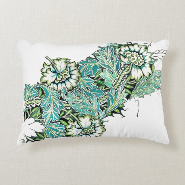 Jugendstil-William morris-Anenie Dekokissen (Vorderseite)