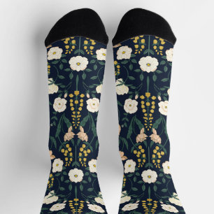 Jugendstil William-Morris Muster Socken