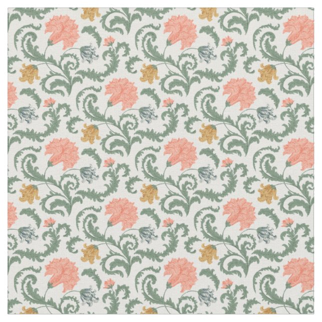 Jugendstil William-Morris-Muster Stoff (Nahaufnahme)
