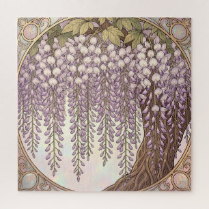 Jugendstil Wisteria Floral Goldrahmen