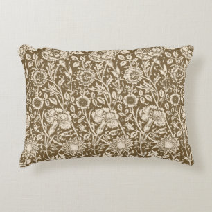 Jugendstilgarni Damask, Taupe und Creme Dekokissen