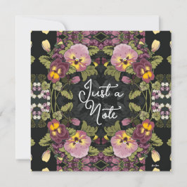 Jugendstilgarten Stiefmütterchen Vintage Flachbild