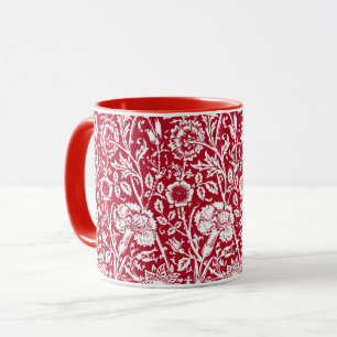 Jugendstilkarnation Damaskus, Rot und Weiß Tasse