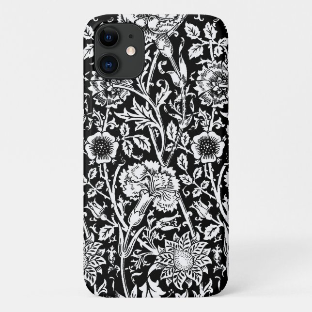 Jugendstilkarnation Damaskus, Schwarz und Weiß Case-Mate iPhone Hülle (Rückseite)