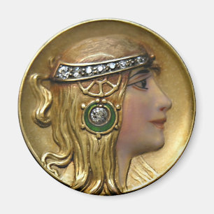 Jugendstilmedaille Magnet