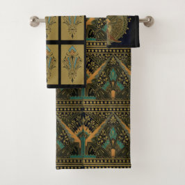 Jugendstilmuster Christopher Dresser Badhandtuch Set