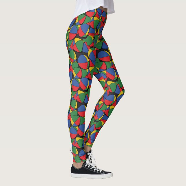 Juggler Juggling Balls Gemustert Leggings (Rechts)