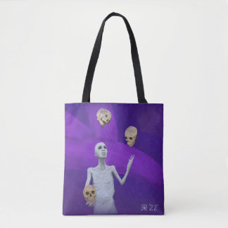 Juggler Juggling Skulls Fantasy Art Graphic Tasche
