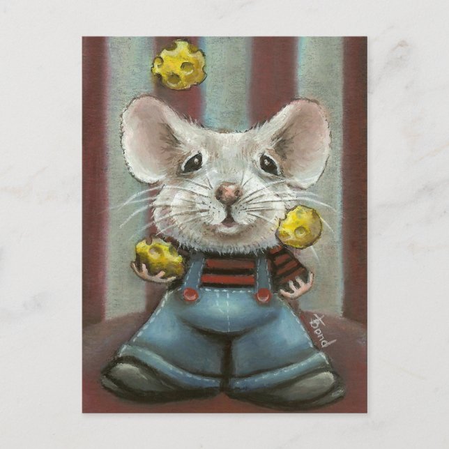 Juggler Mouse Postkarte (Vorderseite)